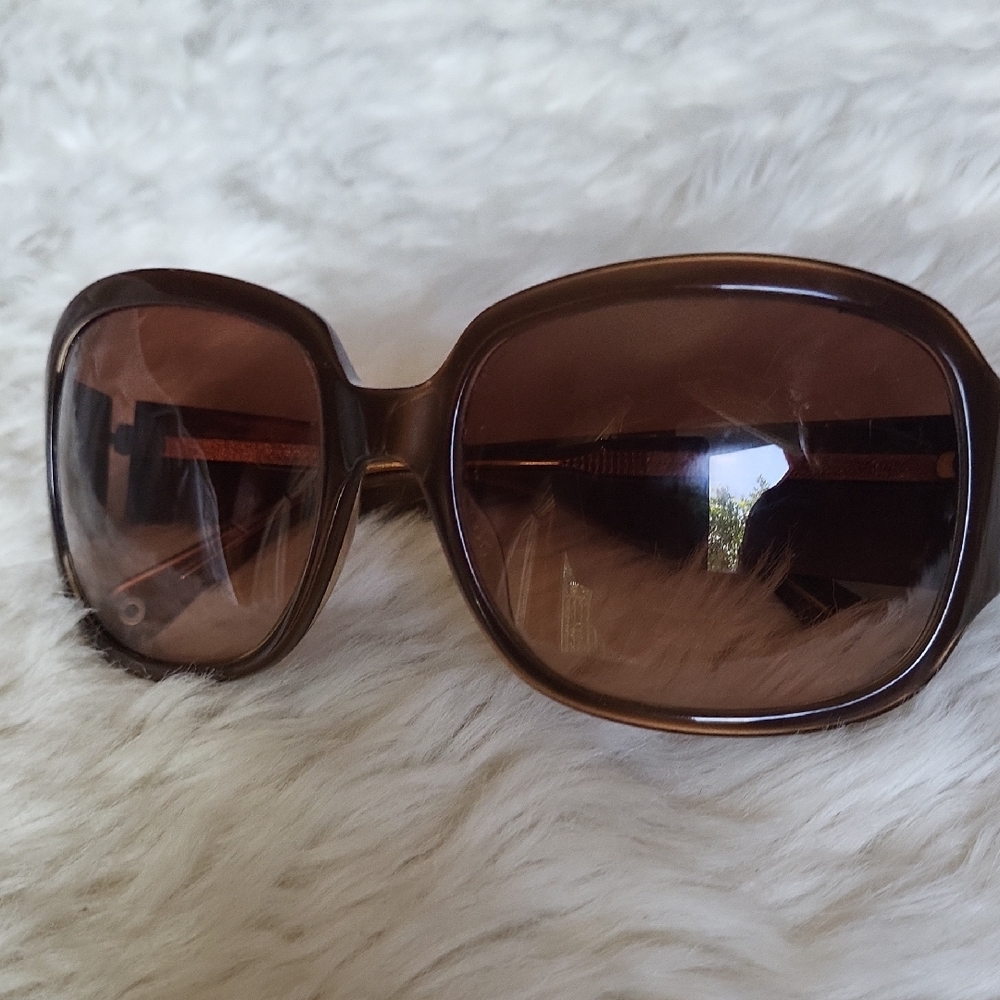 COACH FRAMES ONLY! Brown Oversized Sunglass Frames. - Picture 6 of 12